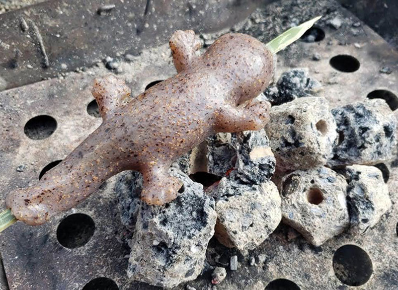 在SNS上也非常受歡迎名物蒟蒻製作