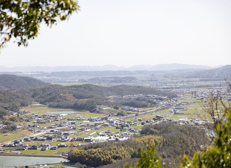 俯瞰吉備平野聖地的絕景勝地