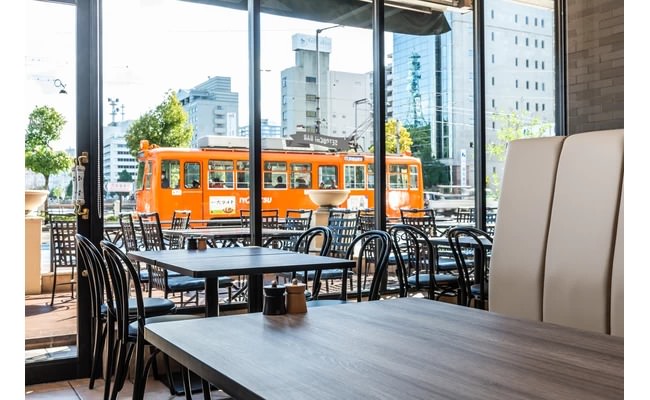 從店內望出去的景色