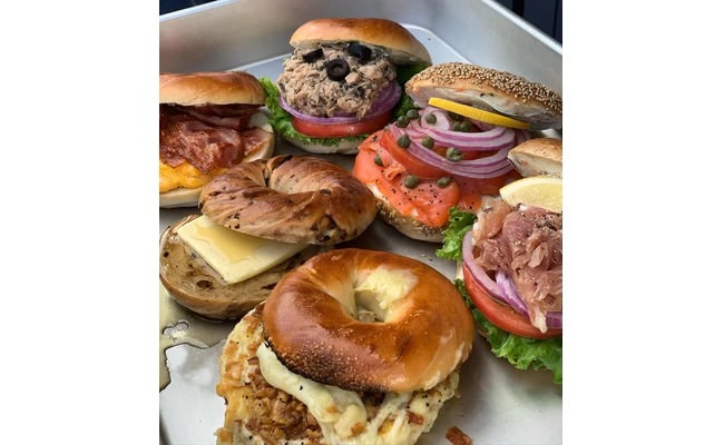 貝果三明治 示意圖