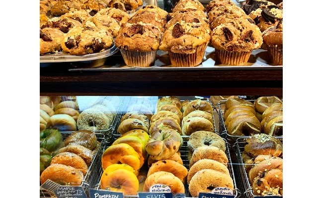 除了貝果之外，瑪芬的種類也相當豐富
