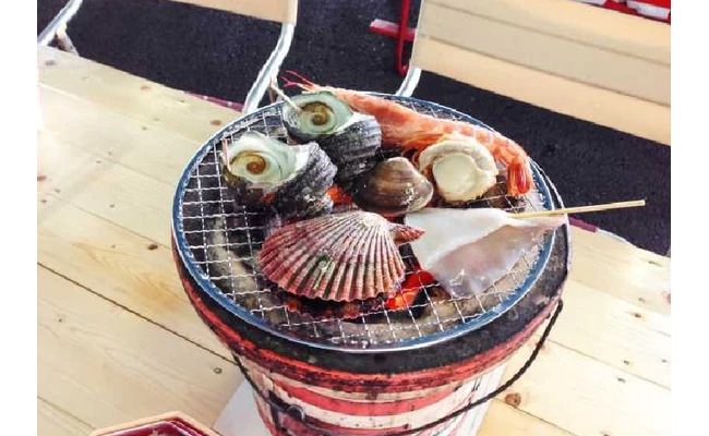 使用七輪炭火現烤的BBQ最受歡迎