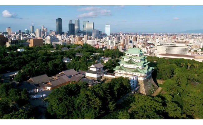 名古屋城與名古屋街景